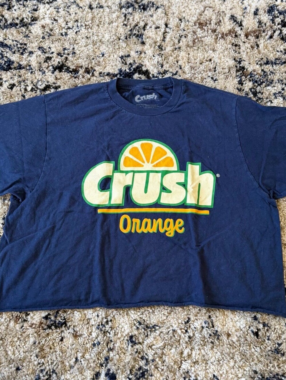 Crush Orange Soda Logo Graphic Tee Shirt L